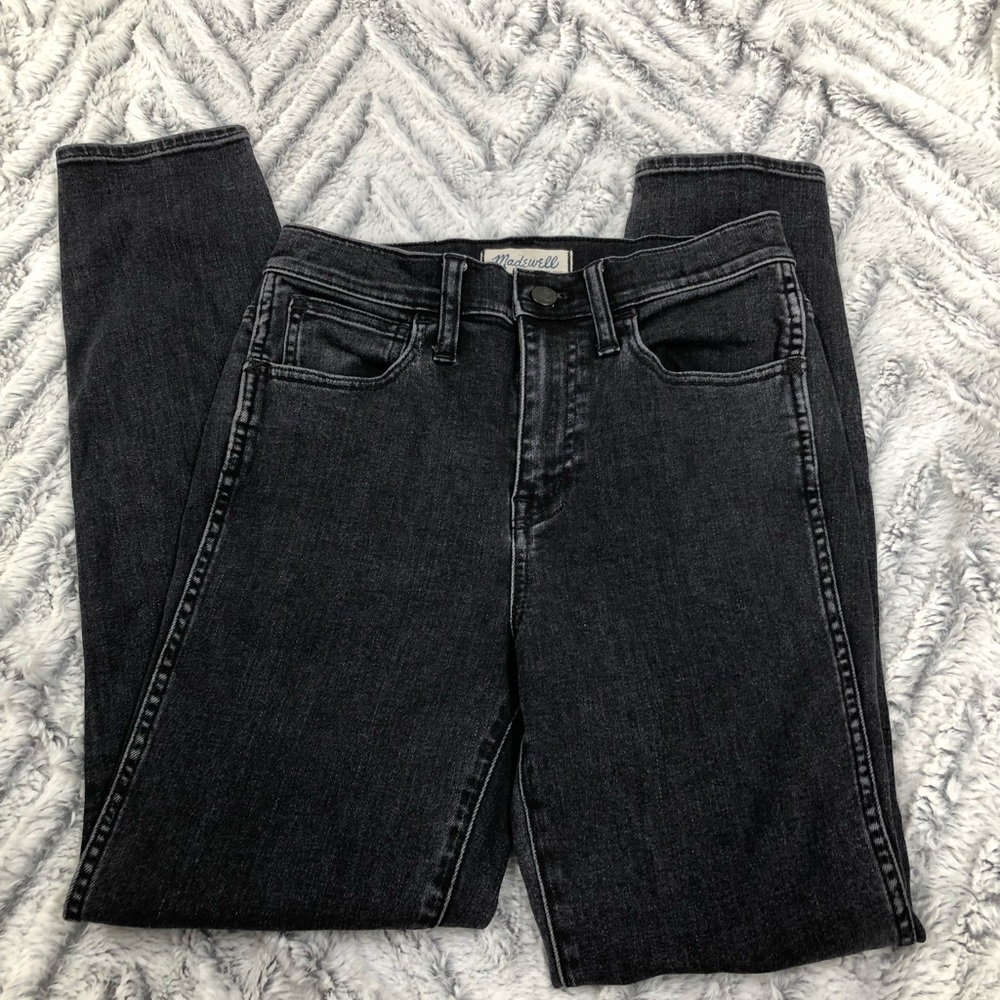 Madewell 10” High Riser Skinny Skinny Jeans Black size 26